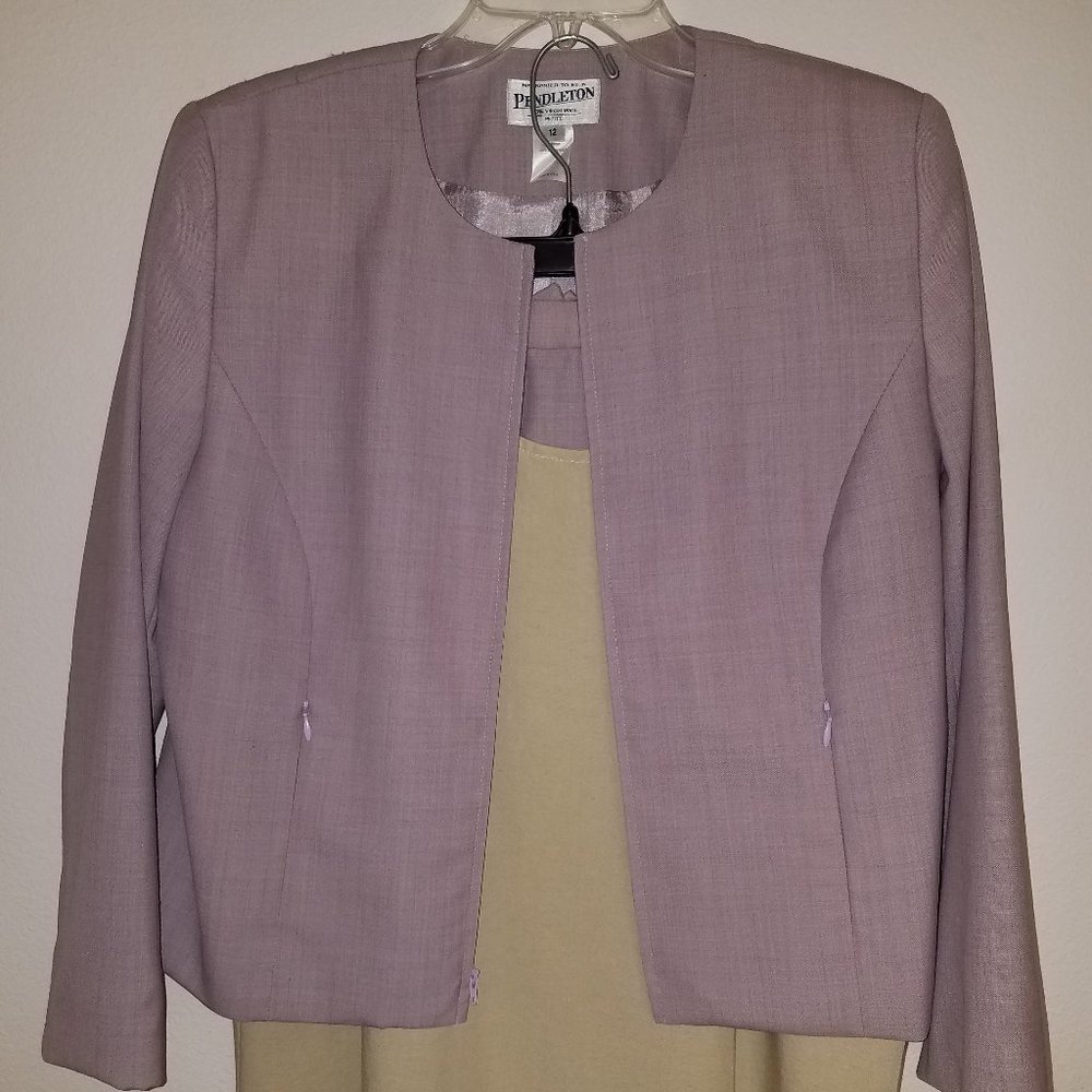 New Petite 12 Pendleton Skirt Suit